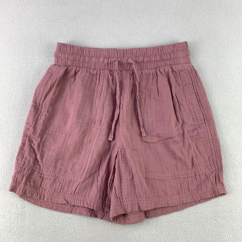 Columbia Gauze Shorts Women S Pink Drawstring Pockets Natural Outdoors